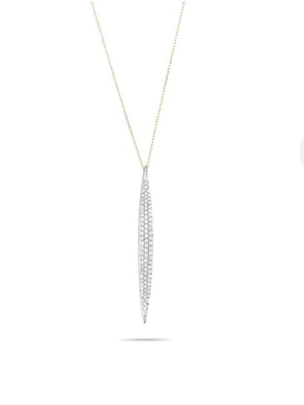 Adina Reyter Large Pavé Marquise Necklace